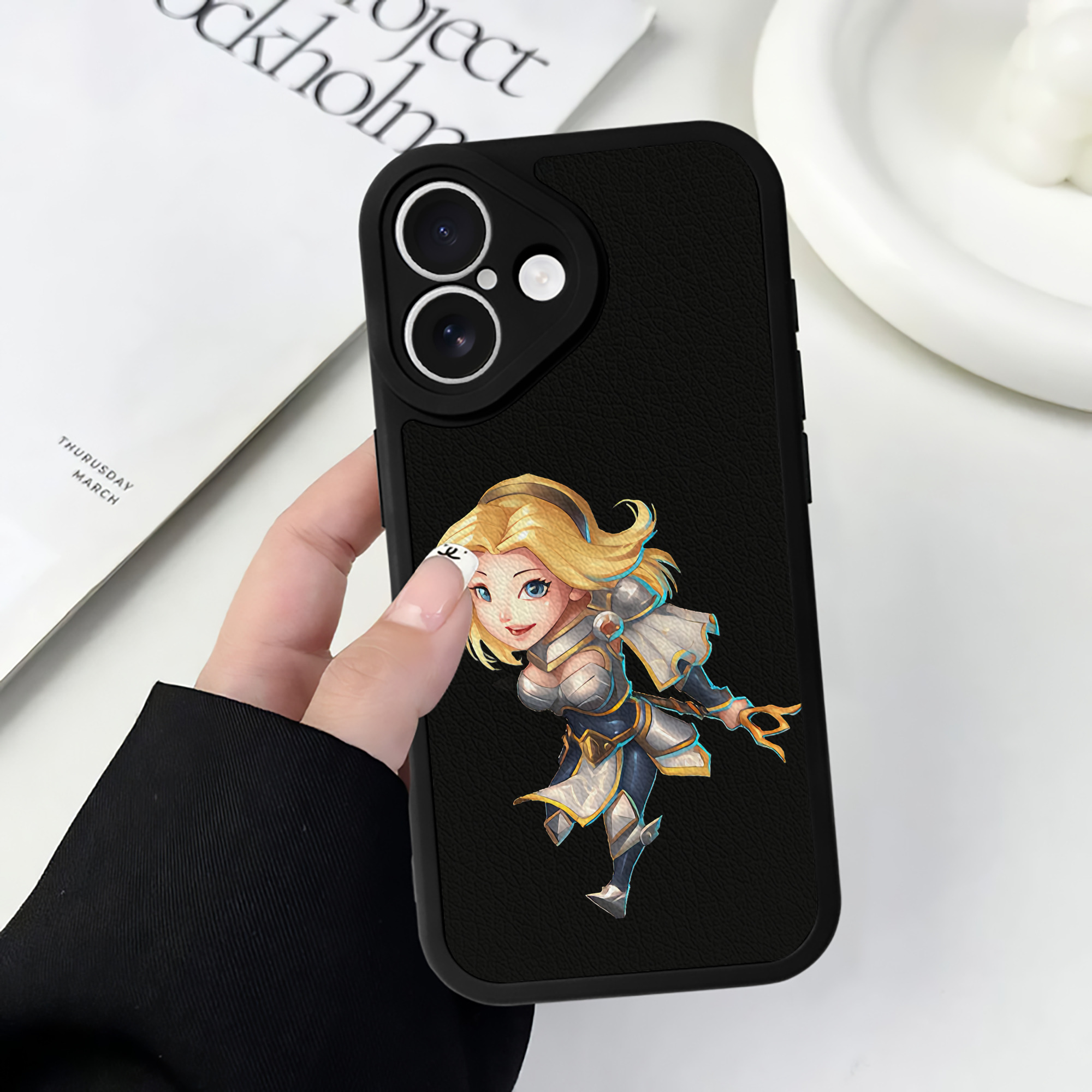 リーグ・オブ・レジェンド League of Legends LOL 【iPhone 16シリーズ対応】シリコンスマホケース（レザー調） 材質：シリコン